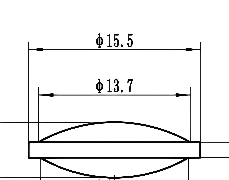 15.5mm PMMA Lens
