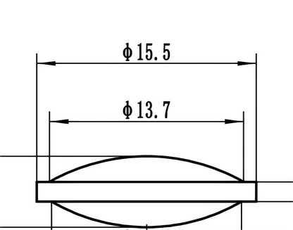 15.5mm PMMA Lens